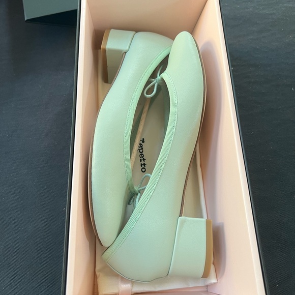 Repetto Camille Ballet Flat Heels Aqua Green EU 36 New - Picture 8 of 11